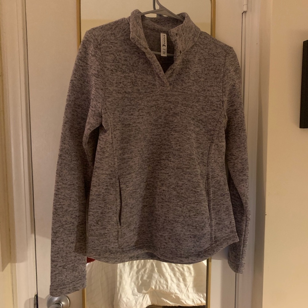 Heather, lavender pullover